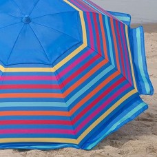 Nautica Beach Umbrella UPC 50+ 7 feet of full coverage Tilting feature   